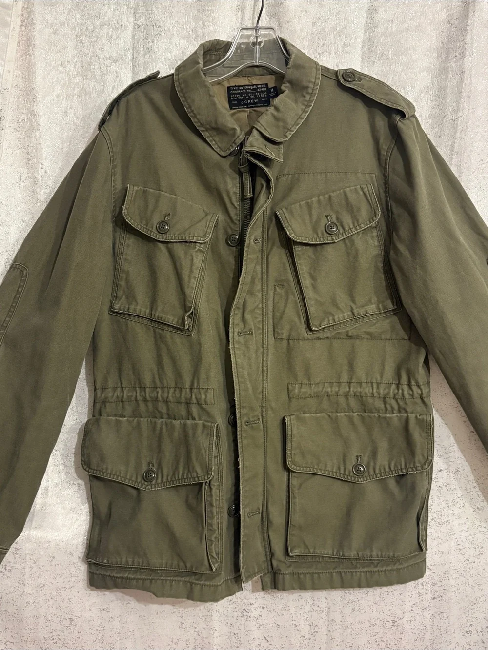 J. Crew Olive Green Military Field Jacket